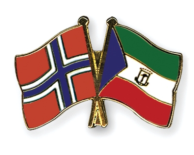 Fahnen Pins Norwegen quatorialguinea