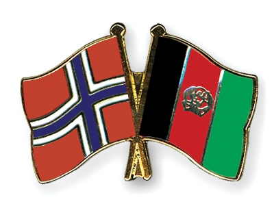 Fahnen Pins Norwegen Afghanistan