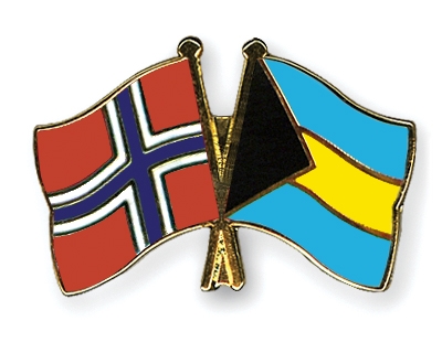 Fahnen Pins Norwegen Bahamas