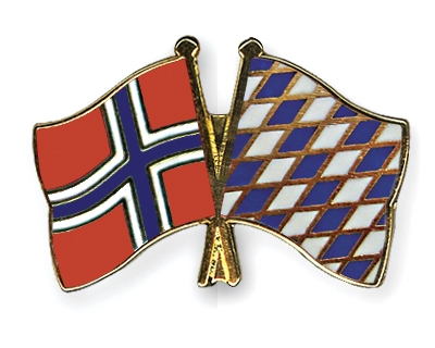 Fahnen Pins Norwegen Bayern