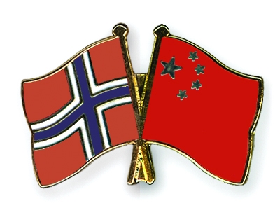 Fahnen Pins Norwegen China
