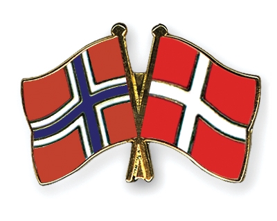 Fahnen Pins Norwegen Dnemark