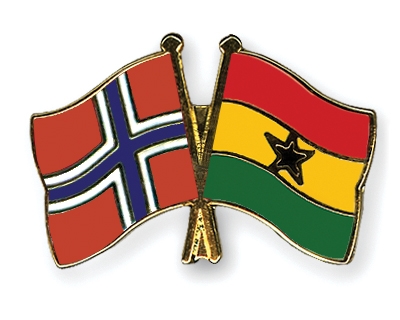 Fahnen Pins Norwegen Ghana