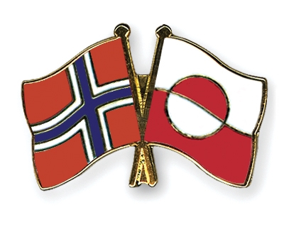 Fahnen Pins Norwegen Grnland