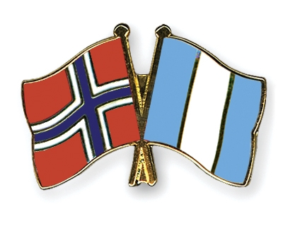 Fahnen Pins Norwegen Guatemala