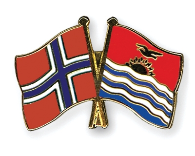 Fahnen Pins Norwegen Kiribati