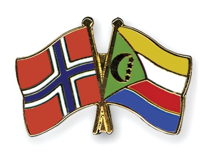 Fahnen Pins Norwegen Komoren