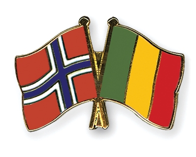 Fahnen Pins Norwegen Mali