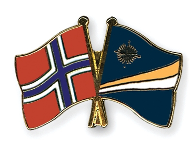 Fahnen Pins Norwegen Marshallinseln