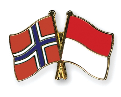 Fahnen Pins Norwegen Monaco