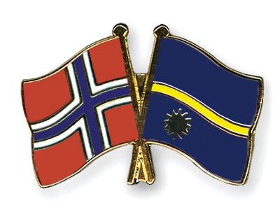 Fahnen Pins Norwegen Nauru