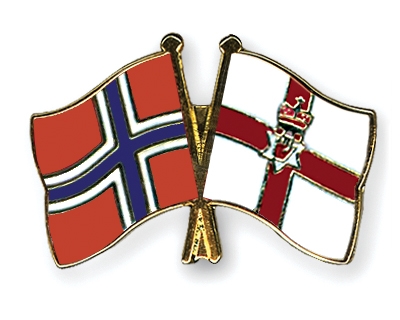 Fahnen Pins Norwegen Nordirland