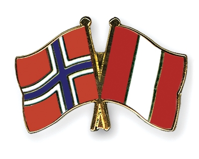 Fahnen Pins Norwegen Peru