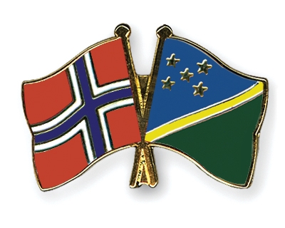 Fahnen Pins Norwegen Salomonen