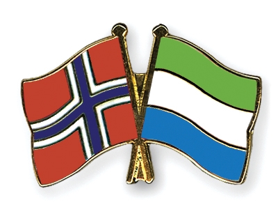 Fahnen Pins Norwegen Sierra-Leone