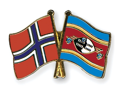 Fahnen Pins Norwegen Swasiland