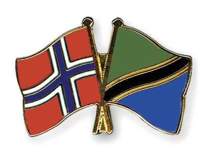 Fahnen Pins Norwegen Tansania