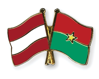 Fahnen Pins sterreich Burkina-Faso