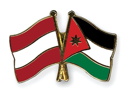 Fahnen Pins sterreich Jordanien