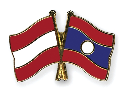 Fahnen Pins sterreich Laos