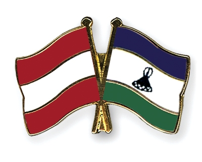 Fahnen Pins sterreich Lesotho