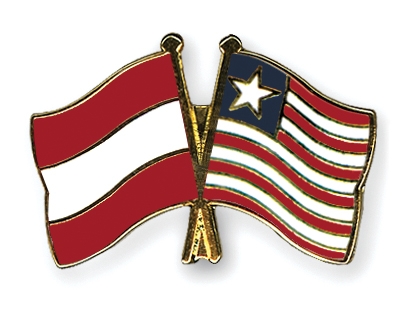 Fahnen Pins sterreich Liberia