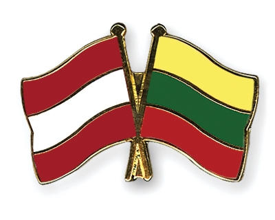 Fahnen Pins sterreich Litauen