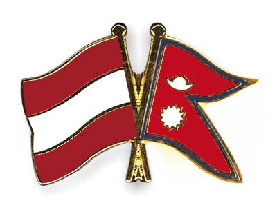 Fahnen Pins sterreich Nepal