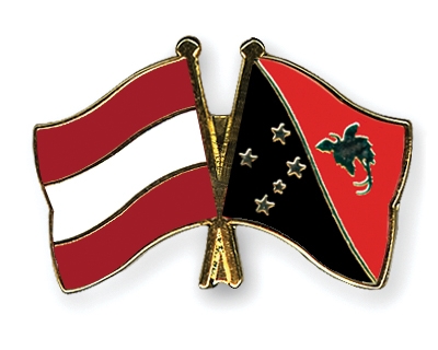 Fahnen Pins sterreich Papua-Neuguinea