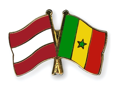 Fahnen Pins sterreich Senegal