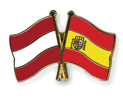 Fahnen Pins sterreich Spanien