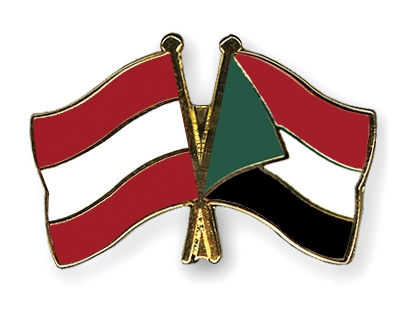 Fahnen Pins sterreich Sudan