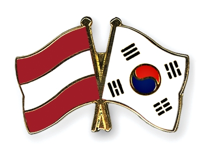 Fahnen Pins sterreich Sdkorea