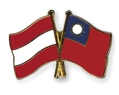 Fahnen Pins sterreich Taiwan