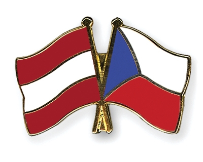 Fahnen Pins sterreich Tschechische-Republik