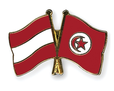 Fahnen Pins sterreich Tunesien