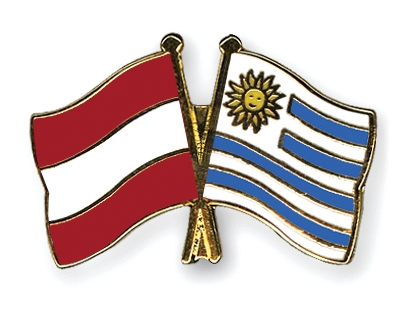 Fahnen Pins sterreich Uruguay