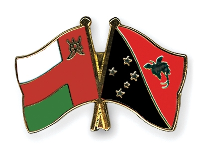 Fahnen Pins Oman Papua-Neuguinea