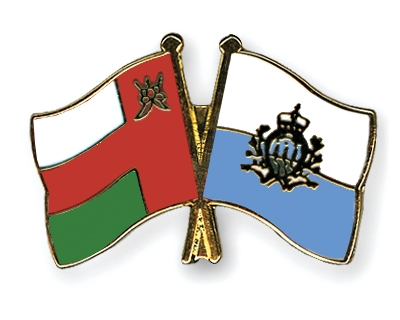 Fahnen Pins Oman San-Marino