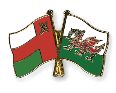 Fahnen Pins Oman Wales