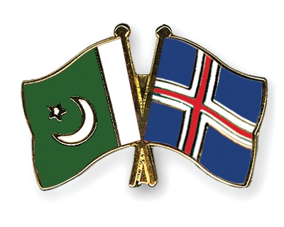 Fahnen Pins Pakistan Island