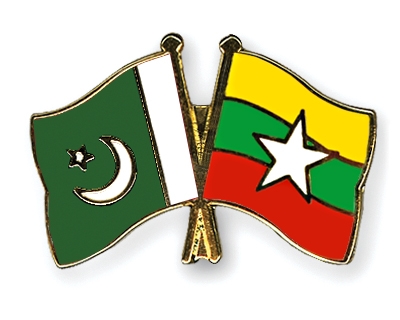 Fahnen Pins Pakistan Myanmar