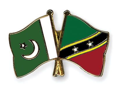 Fahnen Pins Pakistan St-Kitts-und-Nevis