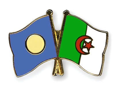 Fahnen Pins Palau Algerien