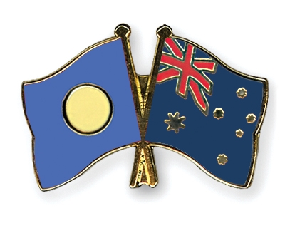Fahnen Pins Palau Australien