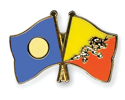 Fahnen Pins Palau Bhutan