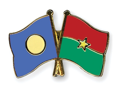 Fahnen Pins Palau Burkina-Faso