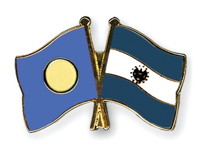 Fahnen Pins Palau El-Salvador