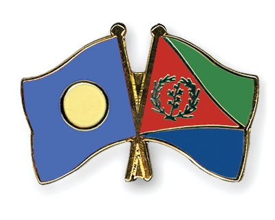 Fahnen Pins Palau Eritrea