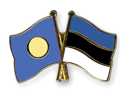 Fahnen Pins Palau Estland